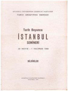 Tarih Boyunca İstanbul Semineri