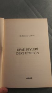 Ufak Şeyleri Dert Etmeyin