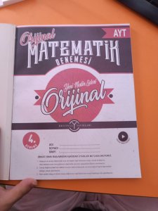 ORİJİNAL  15 AYT MATEMATİK DENEME