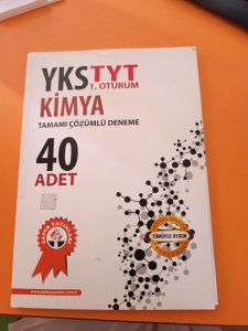 Zafer TYT KİMYA 40 DENEME. İLK 9 DENEME ÇÖZÜLÜ