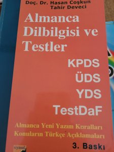 Almanca dilbilgisi ve testler