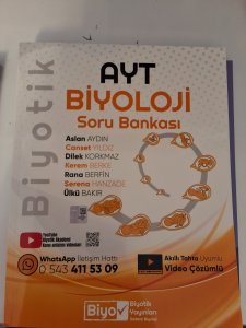 Biyotik yayınları ayt biyoloji