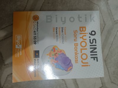 9. Sınıf biyotik soru bankası 0 dan farksız hiç çözülmemiş